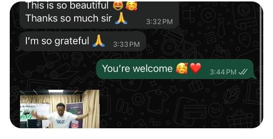 Client WhatsApp message to Kelxshot Studios
