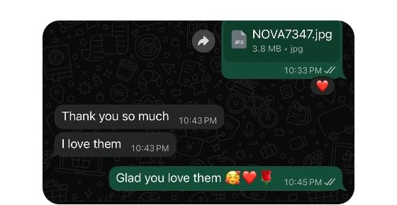 Client WhatsApp message to Kelxshot Studios